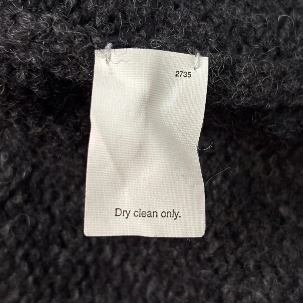 Vintage y2k J.Crew 100% Wool Sweater Mens Sz L Gray Cozy Casual Winter